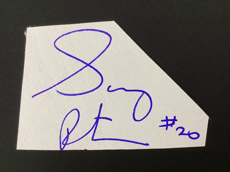 Gary Payton Signed Cut Canvas Basketball Seattle SuperSonics HOF Autograph JSA