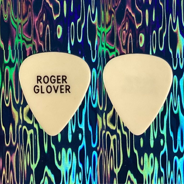 Deep Purple Guitar Pick Roger Glover Custom Stage Model RockHOF 80s Tour Vintage