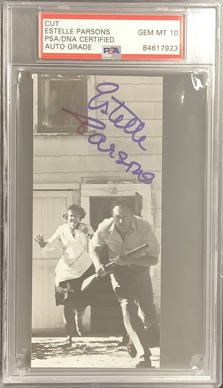 Estelle Parsons Signed Cut Page Bonnie And Clyde Actress PSA/DNA Auto Gem Mt 10