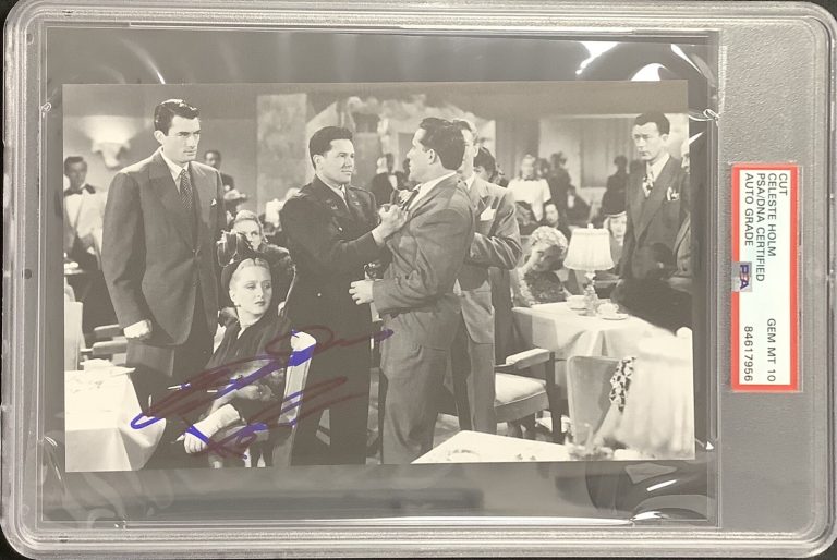 Celeste Holm Signed Cut Page All About Eve The Snake Pit PSA/DNA Auto Gem Mt 10
