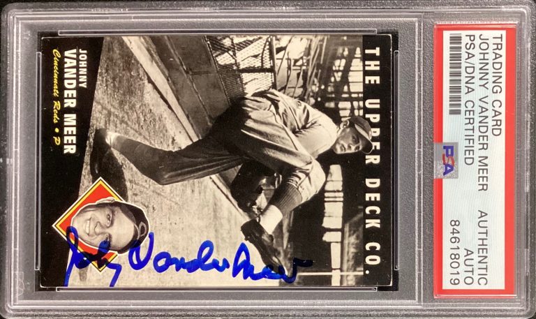 Johnny Vander Meer Signed 1994 Upper Deck #38 Card NY Mets Autograph PSA/DNA