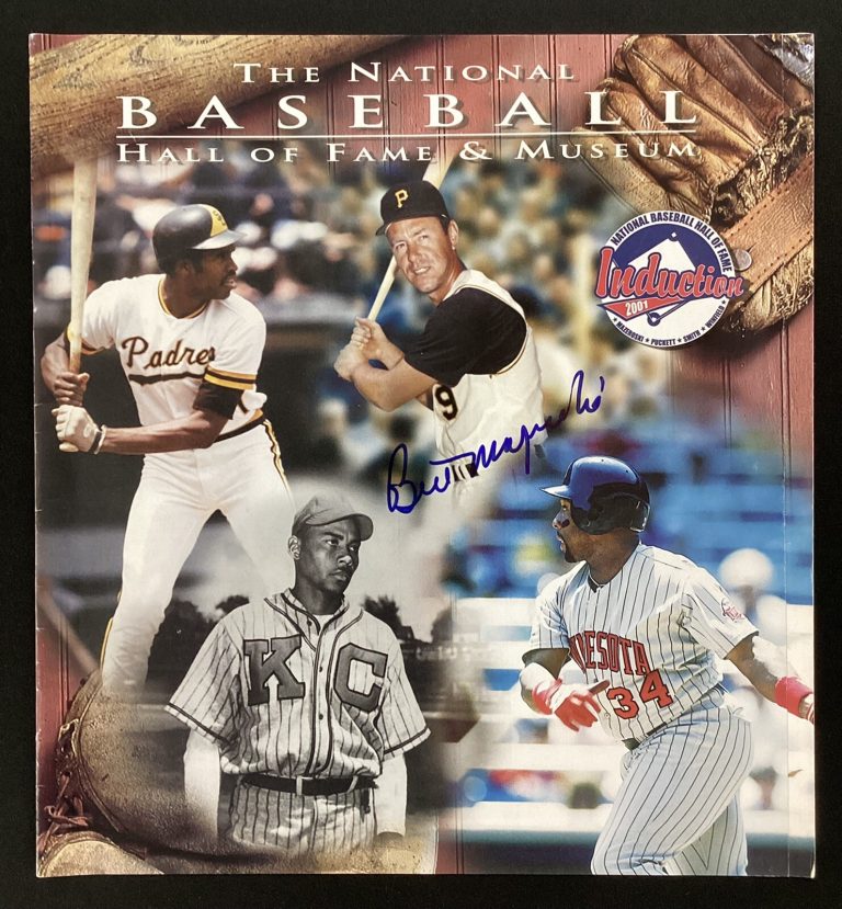 Bill Mazeroski Signed Catalog Baseball HOF Pirates Autograph Kirby Puckett TPG