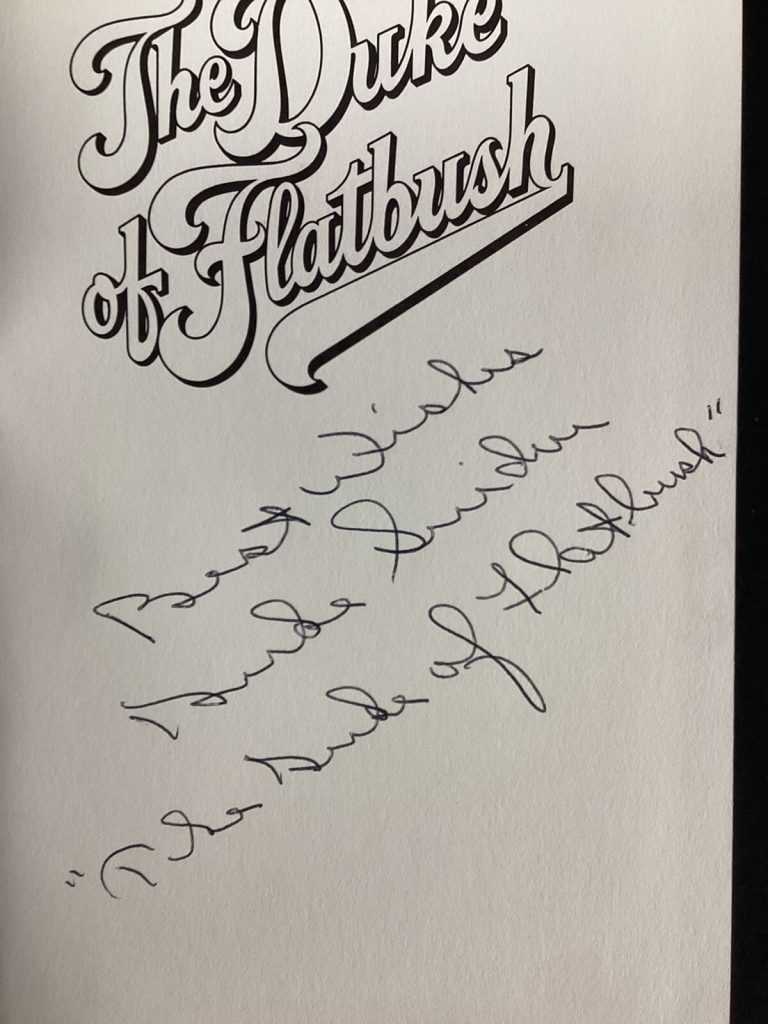 Duke Snider Signed Book The Duke Of Flatbush HCB Eastern Press Dodgers Auto JSA
