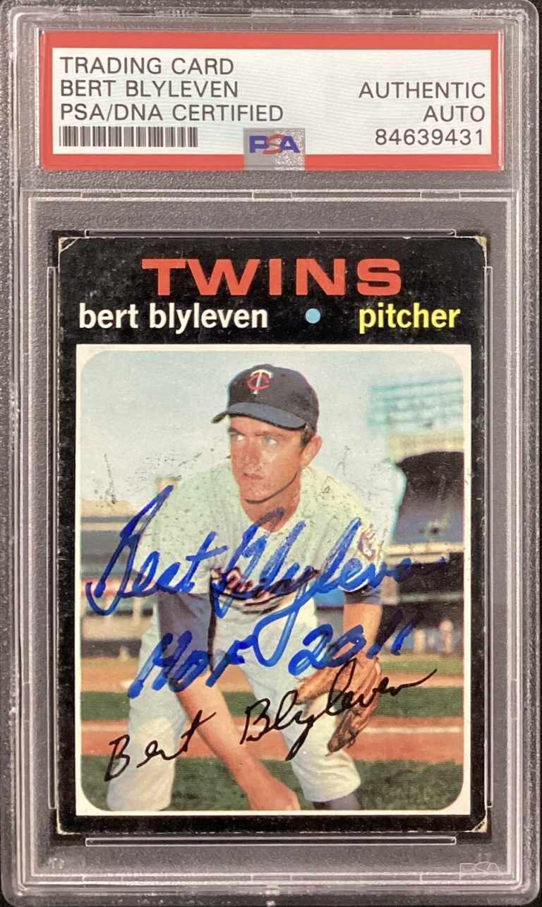 Bert Blyleven Signed 1971 Topps #26 Rookie Card HOF 2011 Inscr Autograph PSA/DNA