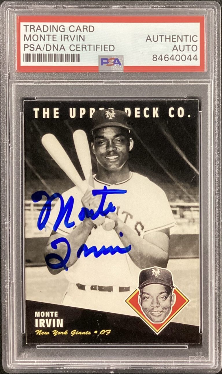Monte Irvin Signed 1994 Upper Deck #53 Card NY Giants HOF Autograph PSA/DNA