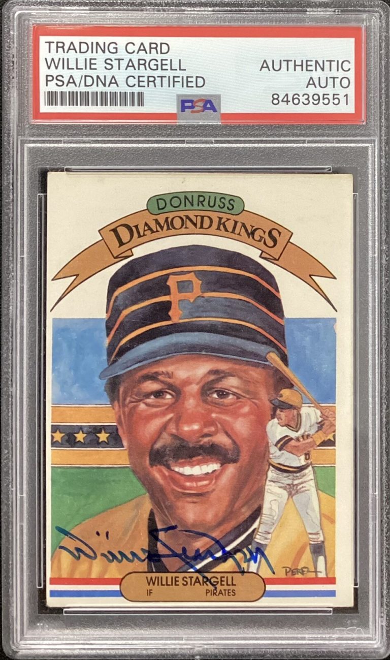 Willie Stargell Signed 1982 Donruss Diamond Kings #8 Card HOF Autograph PSA/DNA
