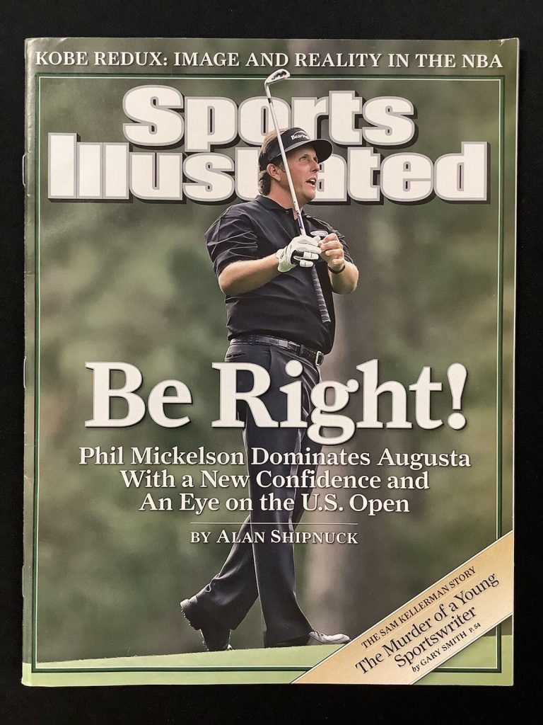 Phil Mickelson Sports Illustrated Magazine 4/17/06 No Label PGA Masters