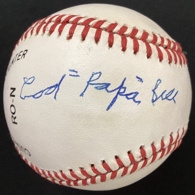 James Cool Papa Bell Signed Baseball Homestead Grays Autograph Crawfords HOF JSA