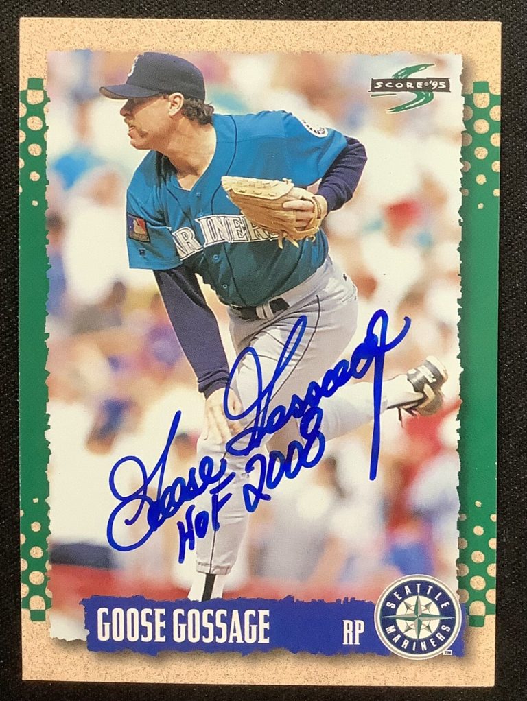 Goose Gossage Signed 1994 Pinnacle #74 Baseball Card Padres NY Yankees Auto TPG