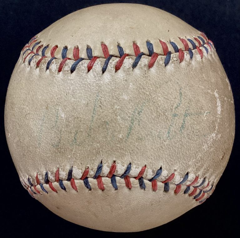 Babe Ruth Signed Baseball Vintage Goldsmith Yankees HOF Autograph JSA LOA Single