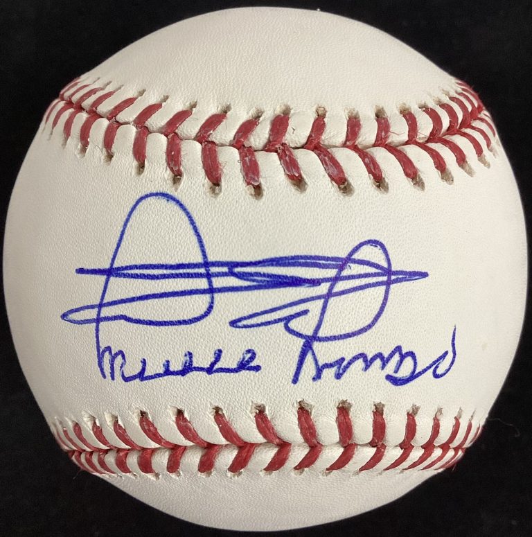 Minnie Minoso Signed Baseball GAB White Sox HOF Autograph 6 Decades Insc PSA/DNA