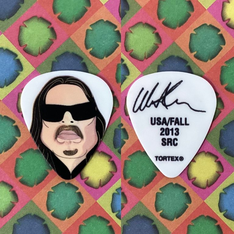 Lamb of God Guitar Pick Willie Adler Caricature Custom Signature Model 2013 Tour