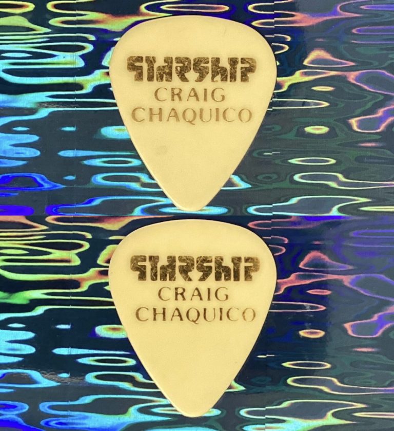 Jefferson Starship Guitar Pick Craig Chaquico Custom Stage Model 1980s Tour