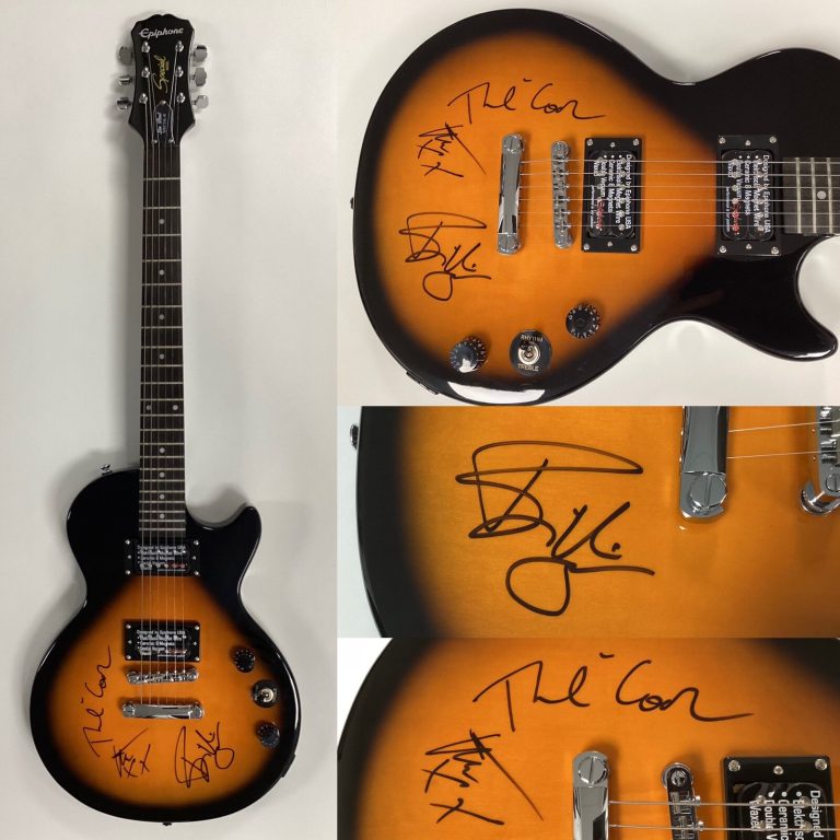 Green Day Band Signed Guitar Billy Joe Tre Cool Mike Dirnt Autograph RockHOF JSA