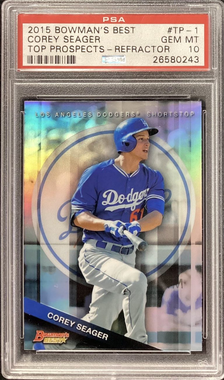 2015 Bowman's Best Top Prospects Refractor Corey Seager #TP-1  PSA 10 Baseball
