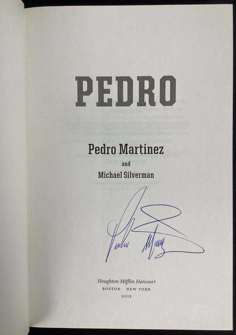 Pedro Martinez Signed Book PEDRO HCB Boston Red Sox HOF Pitcher Autograph JSA #1