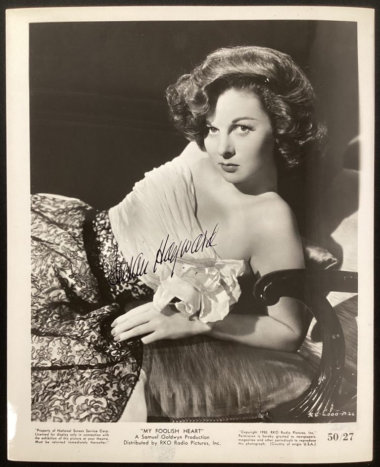 Susan Hayward Photo Signed 8x10 Movie Actress My Foolish Heart Auto 1950 PSA/DNA