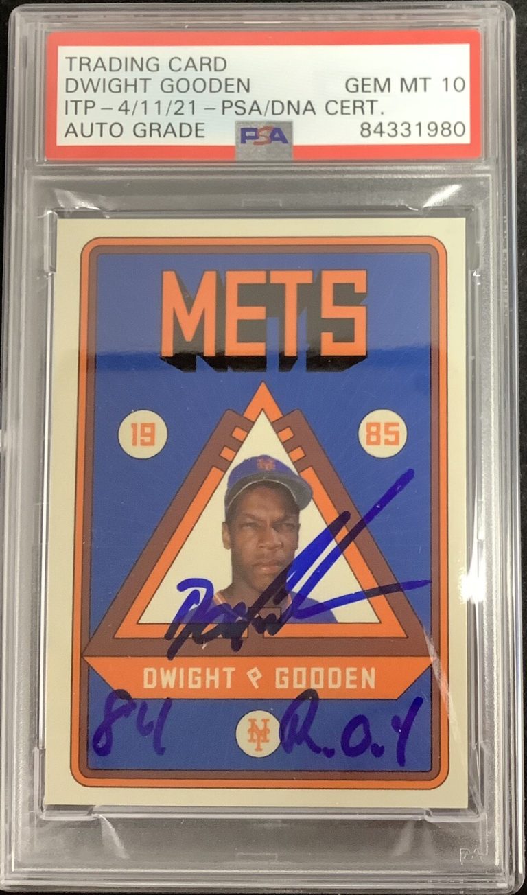 Doc Gooden Signed Topps Project 2020 Card #106 Mets 84 ROY PSA/DNA Auto Gem 10