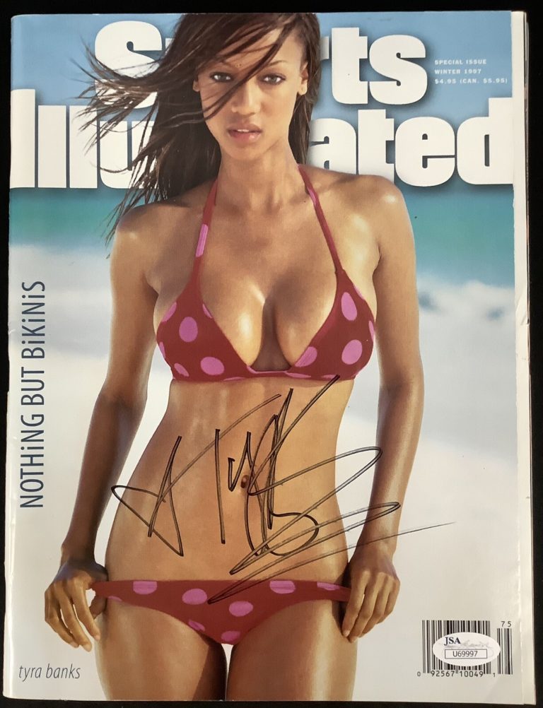 Tyra Banks Signed Sports Illustrated Winter 1997 Swim Issue Top Model Auto JSA