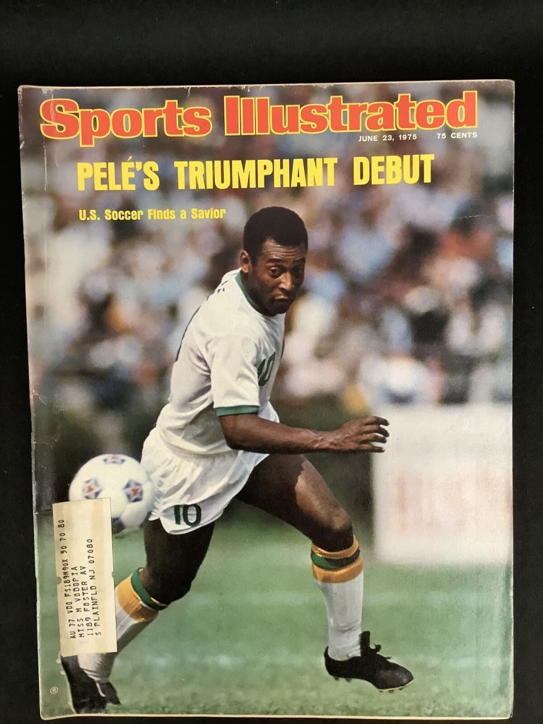 Pele Sports Illustrated Magazine 6/24/1975 Label Soccer World Cup Brazil #2