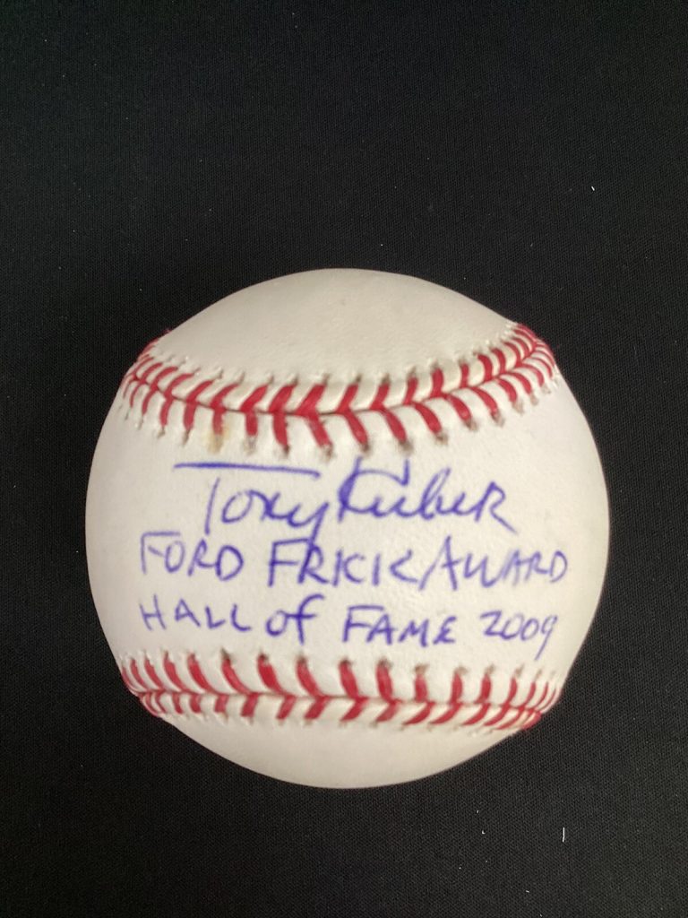 Tony Kubek Signed Baseball MLB Ford Frick Award HOF 2009 Insc NYY Auto JSA 2