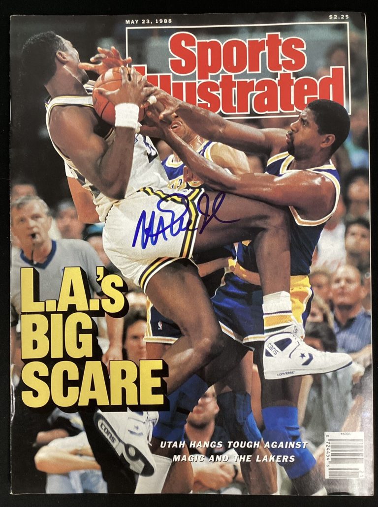 Magic Johnson Signed Sports Illustrated 5/23/88 No Label LA Lakers HOF Auto BAS
