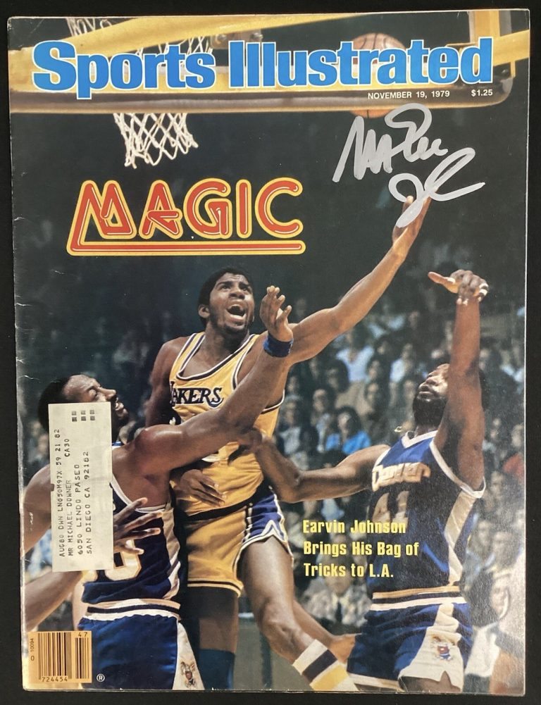 Magic Johnson Signed Sports Illustrated 11/19/79 LA Lakers Basketball Auto BAS