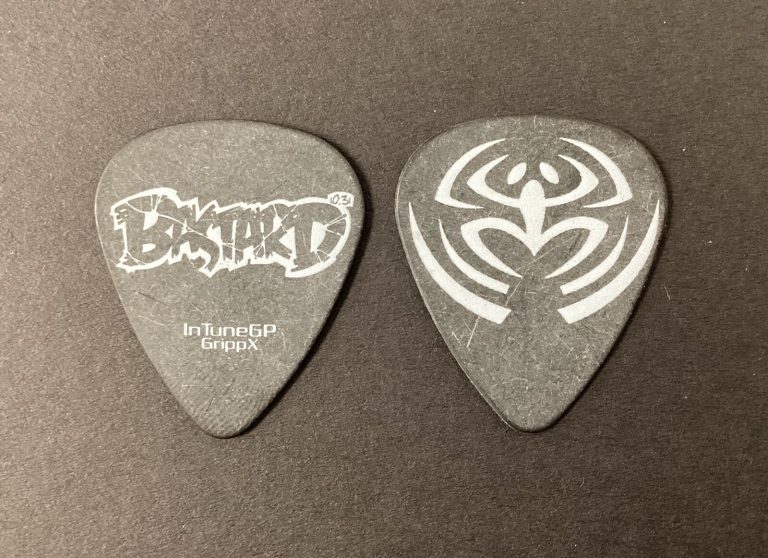 Bastard Guitar Pick 2001 Gina Crosley Kat Bjelland Nonpoint Band Logo Model RARE