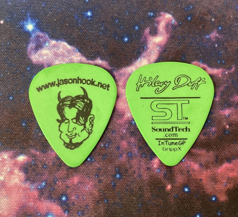 Hilary Duff Guitar Pick InTuneGP Jason Hook 5FDP Punch Concert Model 2005 Tour