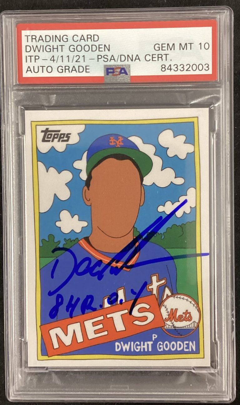 Doc Gooden Signed Topps Project 2020 Card #119 Mets 84 ROY PSA/DNA Auto Gem 10