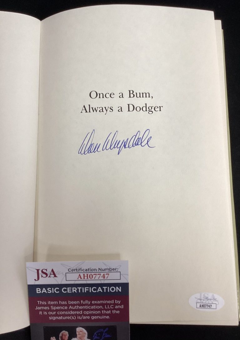 Don Drysdale Signed Book Once A Bum Always A Dodger HCB Baseball HOF Auto JSA