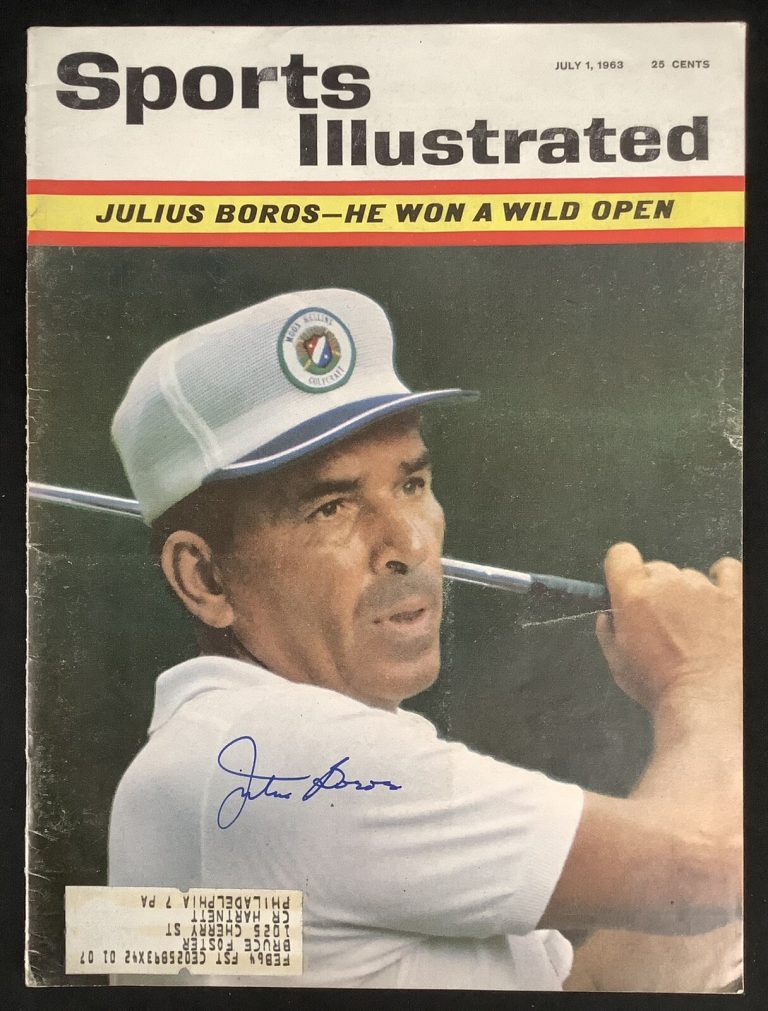 Julius Boros Signed Sports Illustrated 7/1/63 Masters Golf Autograph JSA US Open