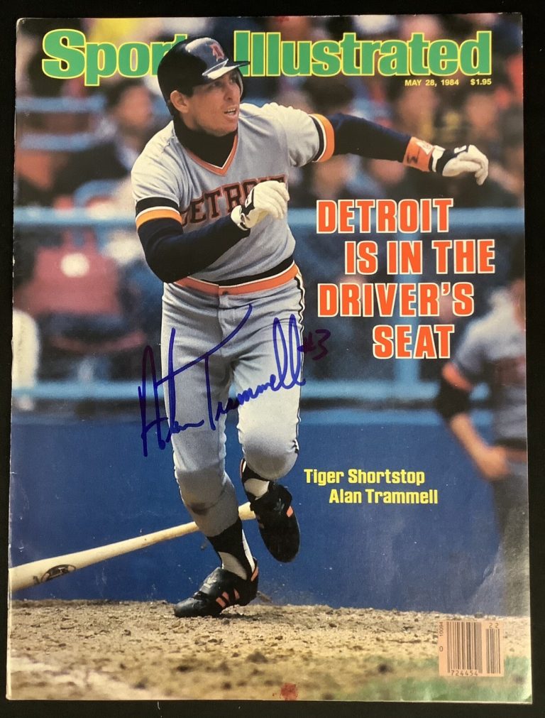 Alan Trammell Signed Sports Illustrated 5/28/84 No Label Tigers Autograph JSA