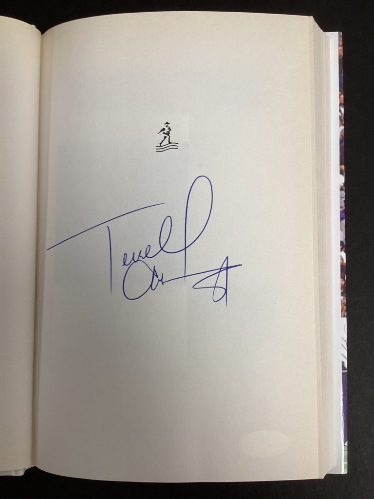 Terrell Owens Signed Book Catch This Football￼ Eagles￼ 49ers HOF Autograph JSA
