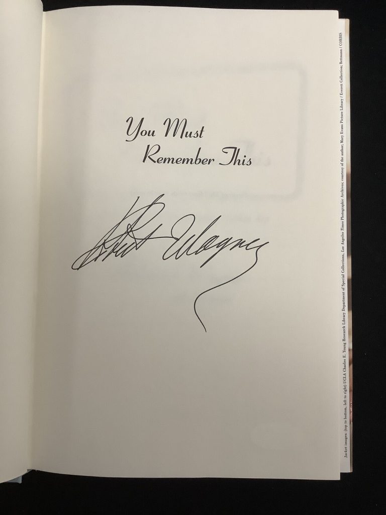 Robert Wagner Signed Book You Must Remember This Actor HCB Autograph JSA 1