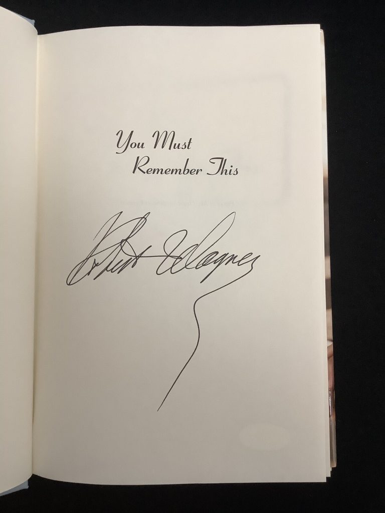 Robert Wagner Signed Book You Must Remember This Actor HCB Autograph JSA 2