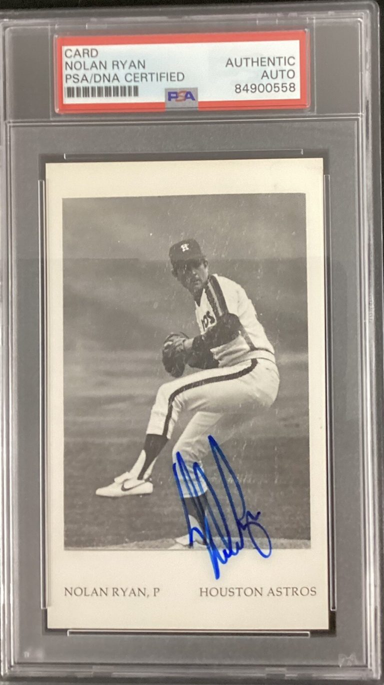 Nolan Ryan Signed Postcard All Time Great Astros Baseball HOF PSA/DNA