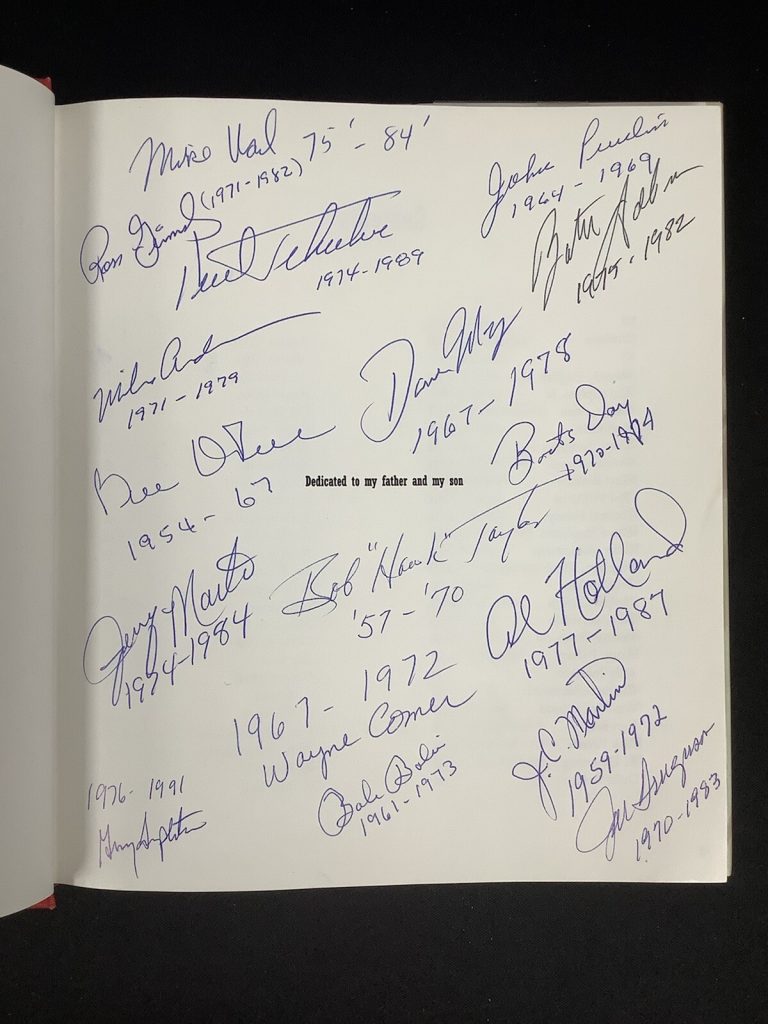 Kent Tekulve ￼Multi Signed Book Baseball Martin Holland Vail May + 12 Auto TPG