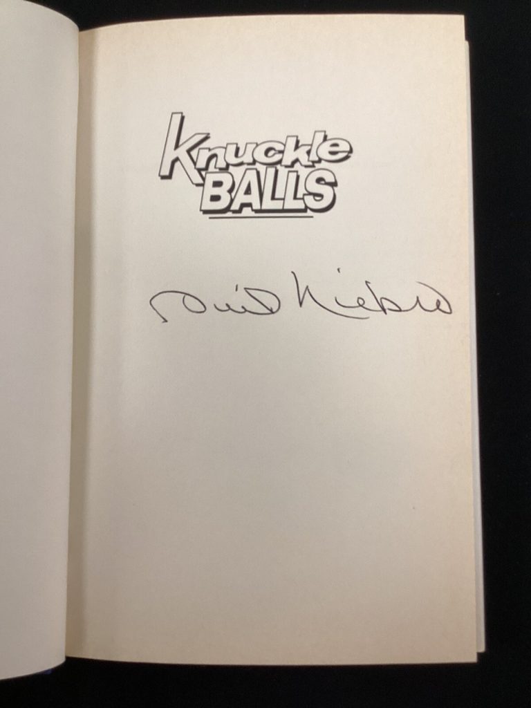 Phil Niekro Signed Book Knuckle Balls Baseball NY Yankees HOF Autograph BAS