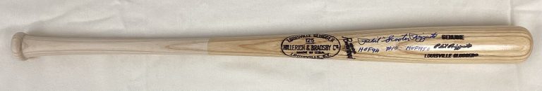 Phil Rizzuto Signed Baseball Bat Genuine Model Louisville ￼Autograph 4 STATS JSA