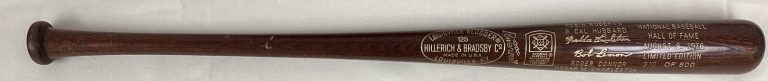 Robin Roberts Signed Baseball Bat HOF 1976 Induction Bob Lemon LE Autograph JSA