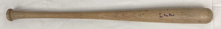 Lee MacPhail Signed Baseball Bat Used Generic Louisville H&B Model Autograph BAS