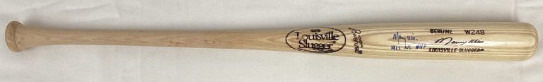 Maury Wills Signed Baseball Bat Louisville Slugger Player Model 1962MVP Auto BAS