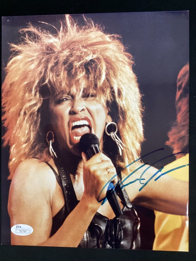Tina Turner Signed Photo 8x10 Private Dancer Autograph Singer Music Be Good JSA