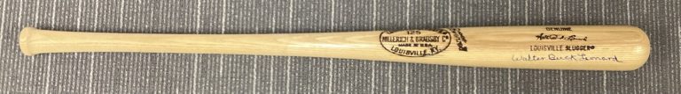 Buck Leonard Signed Baseball Bat Louisville Slugger Player Model Auto HOF JSA