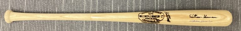 Billy Herman Signed Baseball Bat Louisville Slugger Player Model Auto HOF JSA