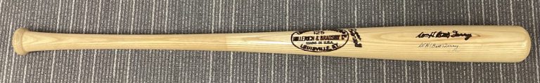 Bill Terry Signed Baseball Bat Louisville Slugger Player Model Auto HOF 400 JSA