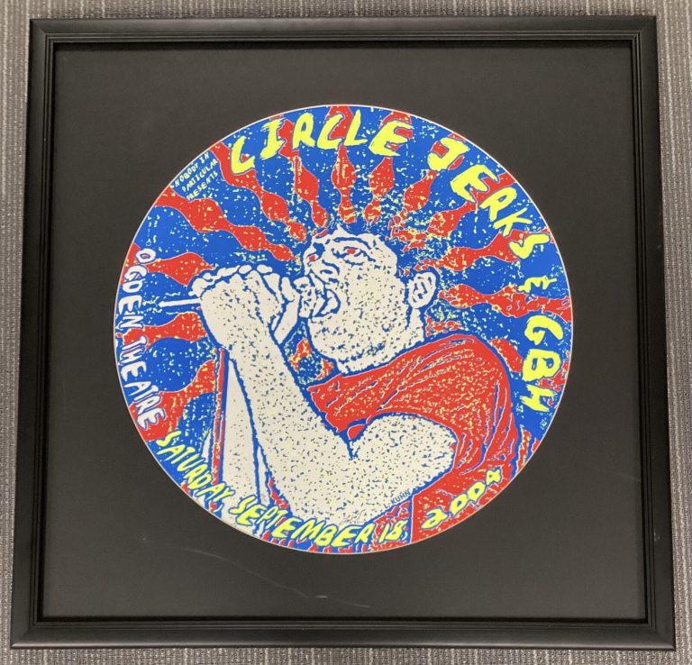 Circle Jerks Poster 20” Ogden Theater Denver 9/18/04 LE 50/211 SN Framed LA Punk
