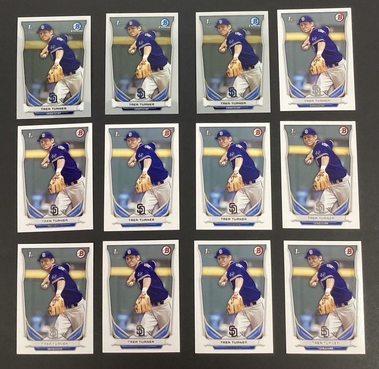 2014 Bowman Draft Trea Turner Bowman Chrome Rookie #CDP10 Lot 12 RC Baseball