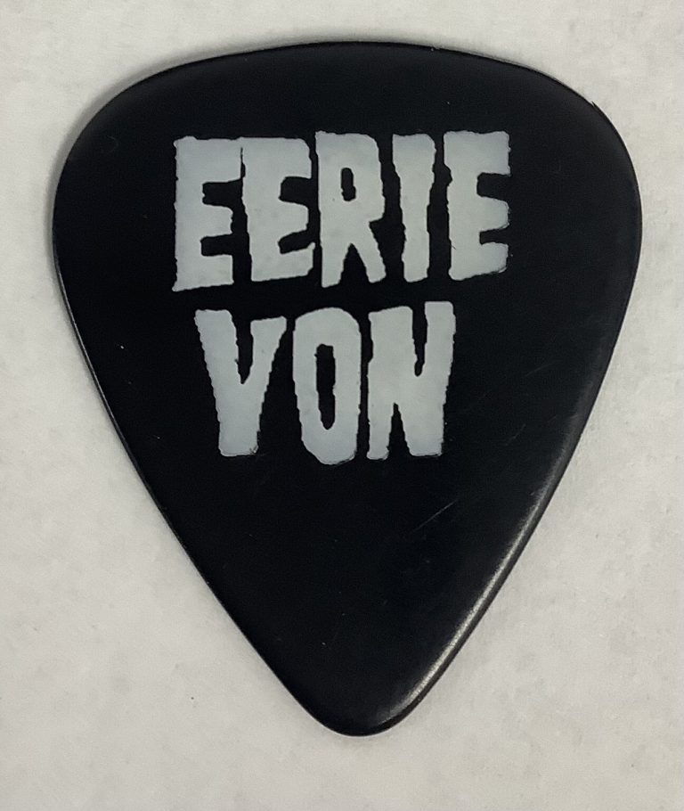 Danzig Guitar Pick Black Eerie Von Custom Concert Model Bass Band Logo RARE